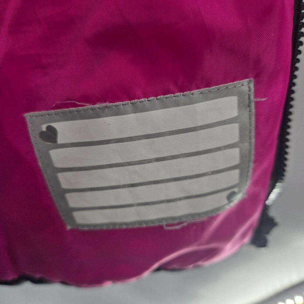 Rothschild Girl's Pink Black Puffer Chevron Winter Jacket Size Medium 10/12 - Picture 10 of 14